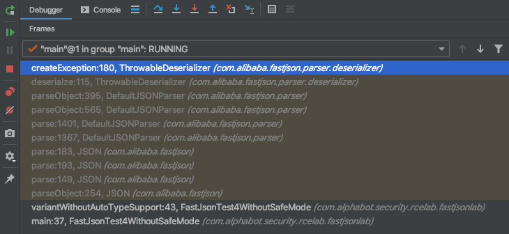 Create Exception - Debugger